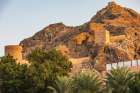 Middle East-Arabian Peninsula-Oman-Muscat-Ancient fort on a mountain above Muscat Landscape Print